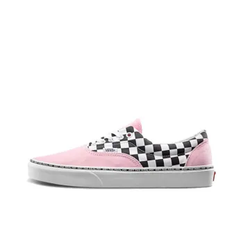 Vans Era Retro Casual Skate Shoes Unisex Pink Grid
