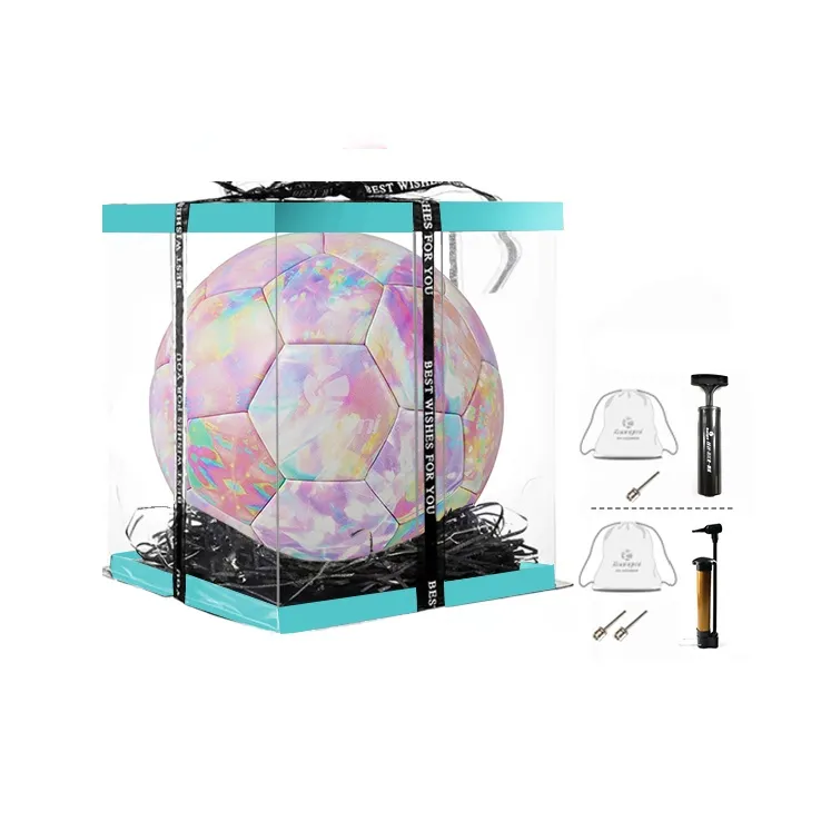 Kuangmi Size 5 Soccer PVC Unisex Diamond Tie Dye-7