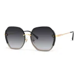 Black Frame with Gradient Gray Lens