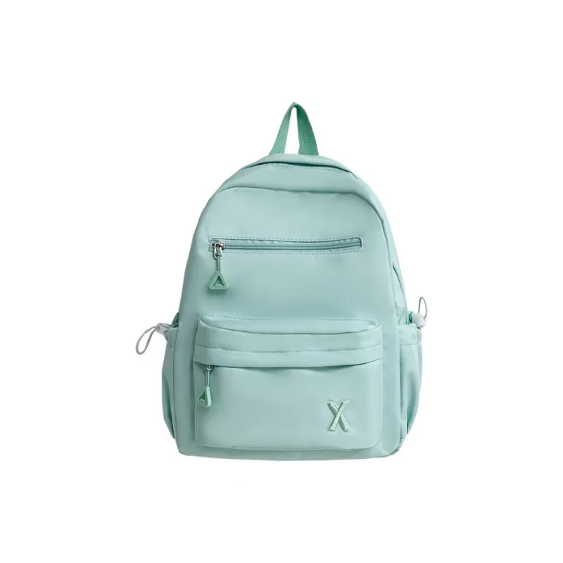 MOK Composite Cloth Backpack Unisex Ecru/Gray/Light Yellow/Light Green-7