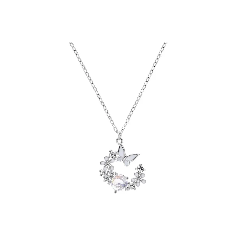 MAGICPOLE 925 Sterling Silver Necklaces Women's Silver-0