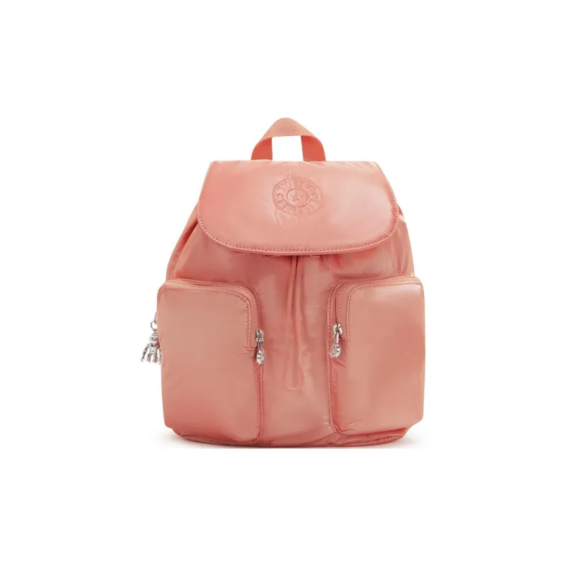 Kipling Polyamide With Polyurethane Backpack Small Size Women's Enchanting Peach-4