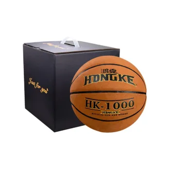 HONGKE Microfiber Composite Basketball Brown Size 7 Ball Training