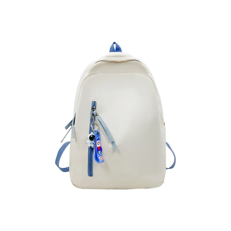 MOK Nylon Backpack Regular Unisex White Pink/White Red/White Blue/Black/Blue-4