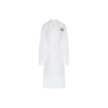 SKIMS x MEIGUOAOYUNDUI LIANMINGKUAN SS24 FOR TEAM USA TERRY OLYMPIC UNISEX ROBE Pajama Robe Unisex White/White
