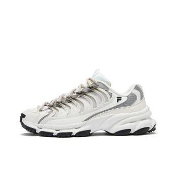 FILA FUSION BRACKET Anti Slip Wear Resistant Moisture Wicking Coverage Low Top Casual Shoes Men's White