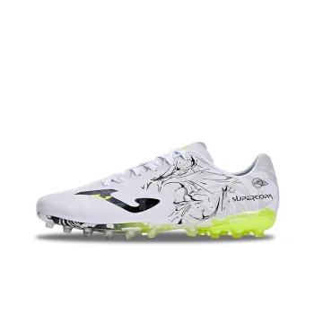 Joma AG Rubber Short Studs Anti-Slip Wear-Resistant Soccer Shoes Men's White Black
