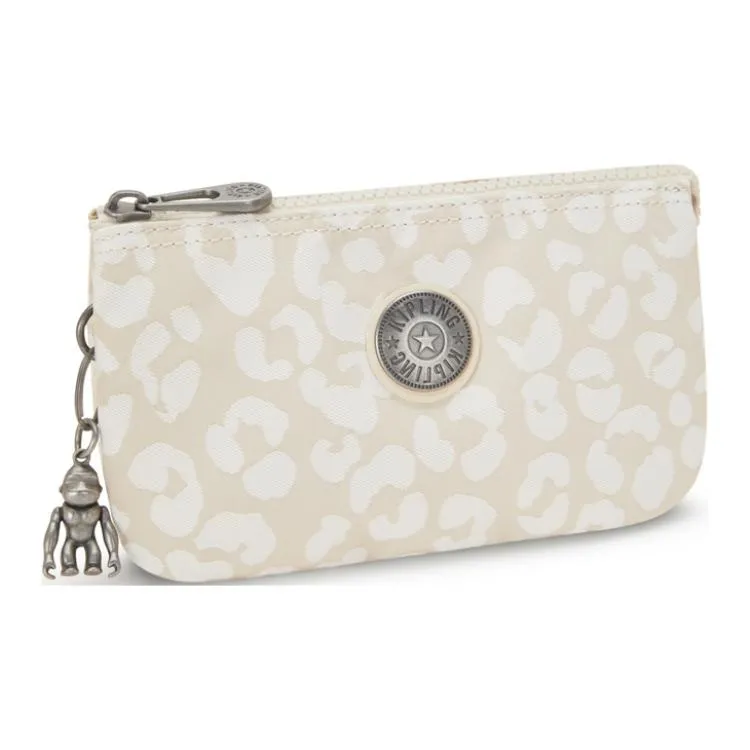 Kipling Polyamide With Polyester Wallet Storage Bag, Clutch Large Size Women's White-1