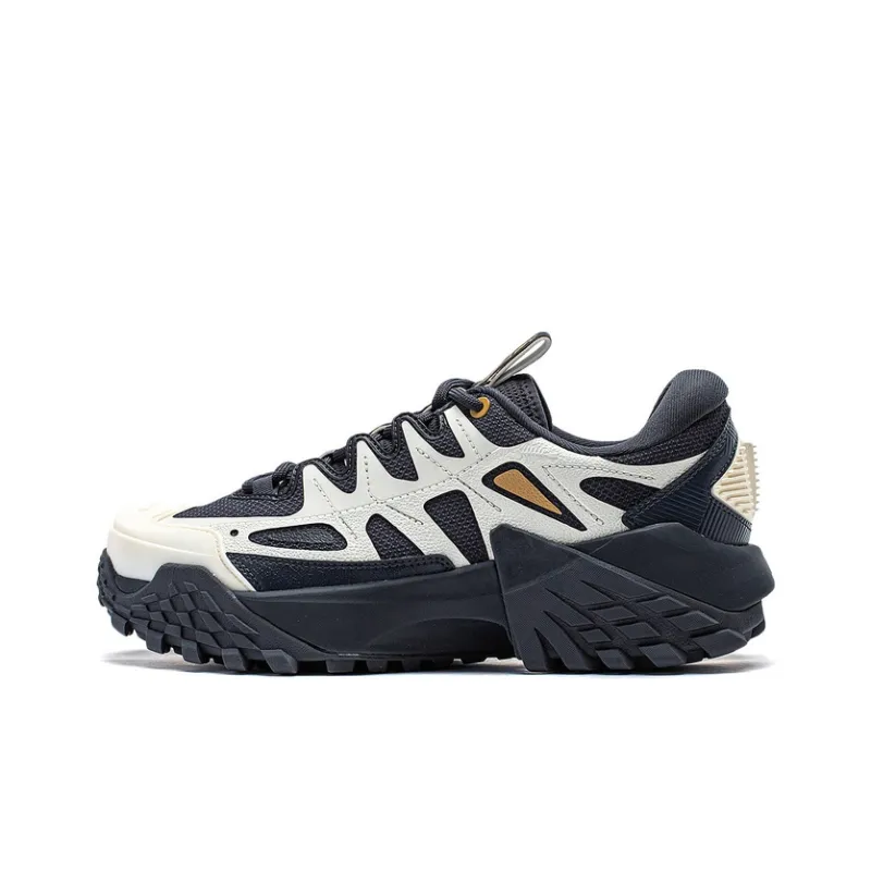 LiNing CF Tracing Collection Lin Chuan FW Anti Slip Wear Resistant Low Top Casual Shoes Men's Black White-0