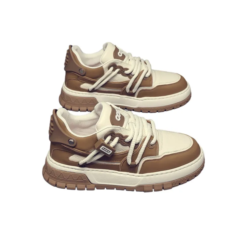 JANE HARLOW Skateboard Shoes Men's White Apricot-1