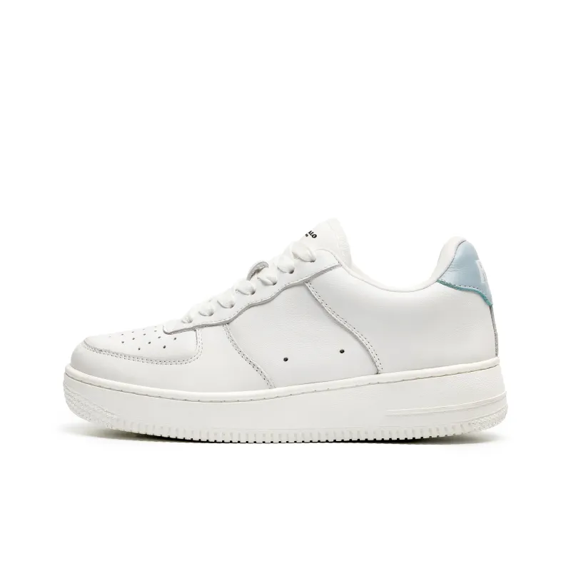 BUFFALO BOUND Warm Slip Resistant Low Top Skateboard Shoes Unisex White-1