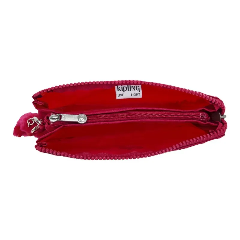 Kipling Recycled Polyamide Wallet Storage Bag, Clutch Large Size Women's Multicolor Confetti Pink-4