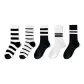Black White Wide Stripes, Black White Pinstripe, Black White Double Stripe, White Three Stripes, Black Double Stripe