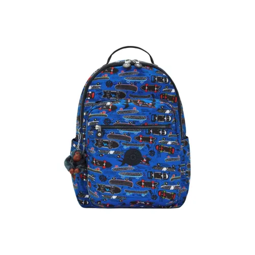 Kipling Recycled Polyester Backpack Women's Blue