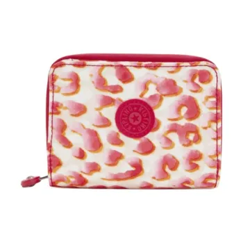 Kipling Recycled Polyester Wallet Medium Size Women's Orange Pink