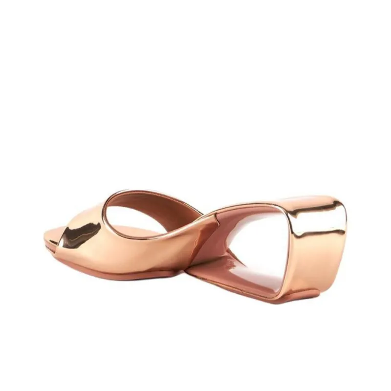 UNITED NUDE Slide Slippers 6.5cm Women's Gold-3