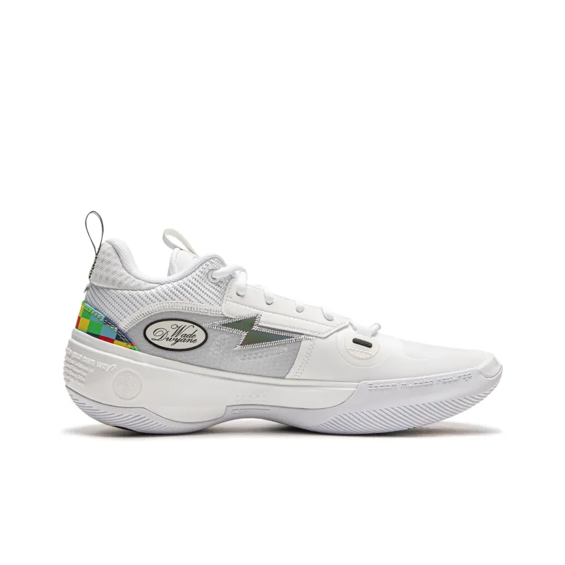 LiNing WOW 10 Way Of Wade 10 Anti Slip Wear Resistant Low Top Basketball Shoes Men's White Gray-1