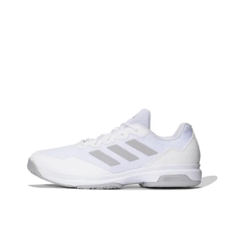 Adidas GameCourt Abrasion Resistant Breathable Low Top Tennis Shoes Unisex White-0