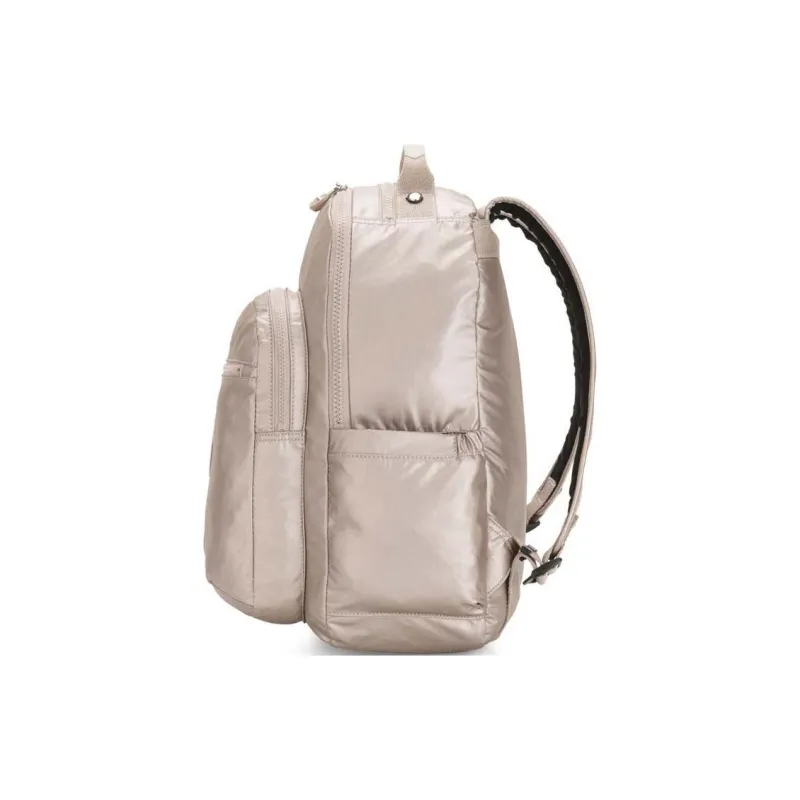 Kipling Polyamide Backpack Large Size Women's Metallic-3
