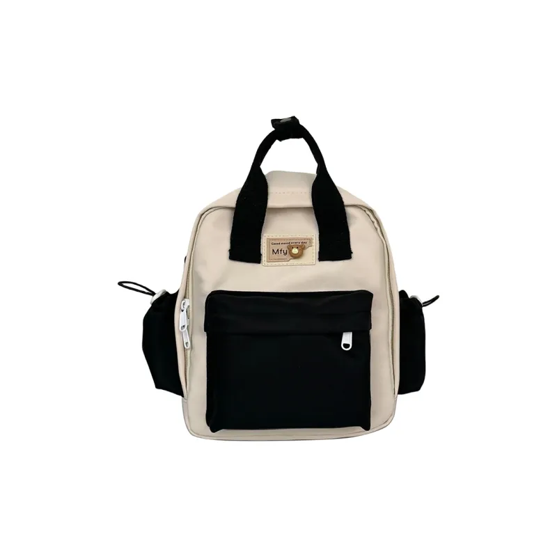 MOK Nylon Backpack Women's Black/Purple/Yellow/Green/Blue-0