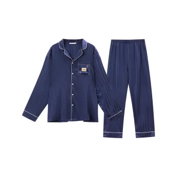GUKOO Pajama Set Men's Dark Blue