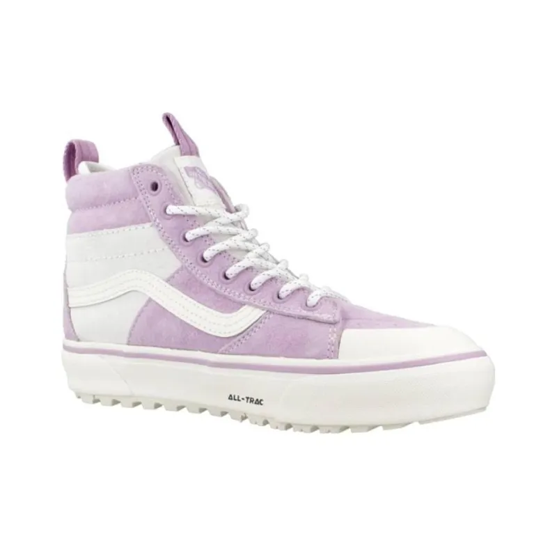 Vans SK8 MTE 2 Cushioning Wear Resistant High Top Skateboard Shoes Unisex Purple Gray-2