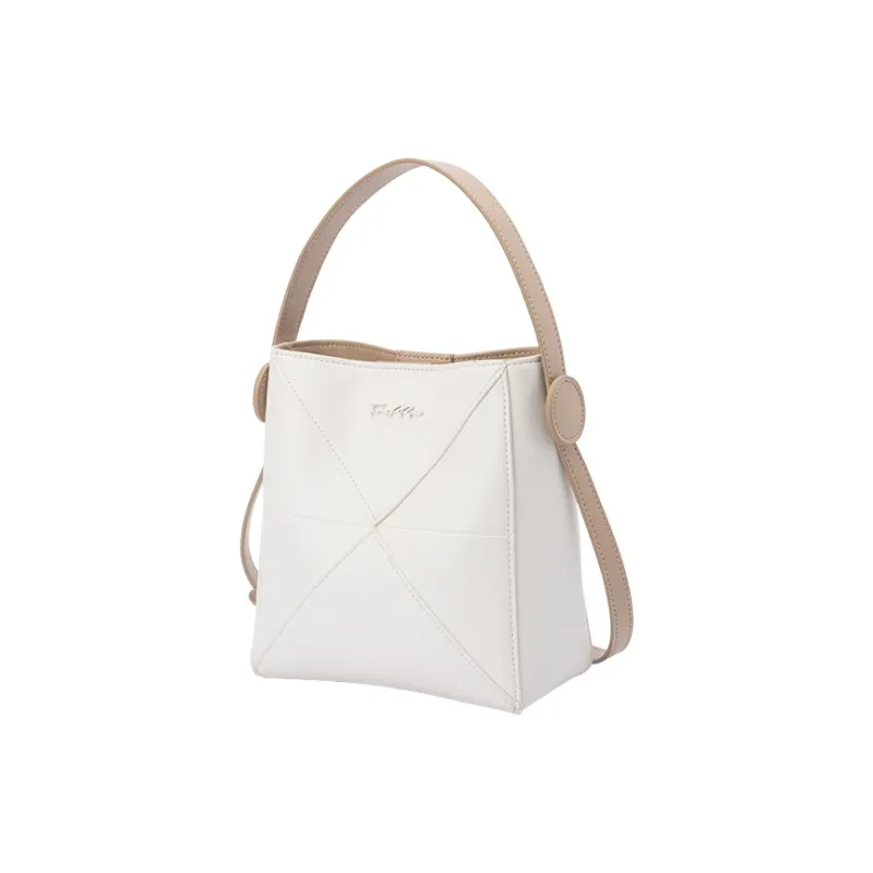 SEM/R PVC Crossbody Bag, Commute Handbag, Shoulder Bag Women's Milk White 10501, Khaki 50604, Caramel Brown 51101-17