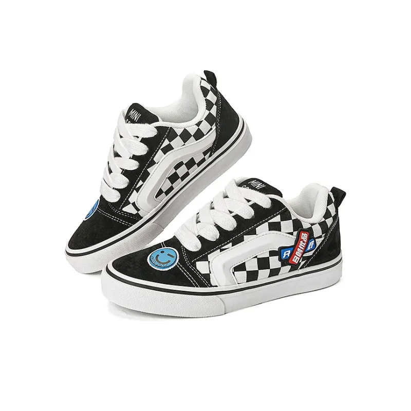 MINISO Dream M Series Skateboard Shoes Unisex Classic Black White-3