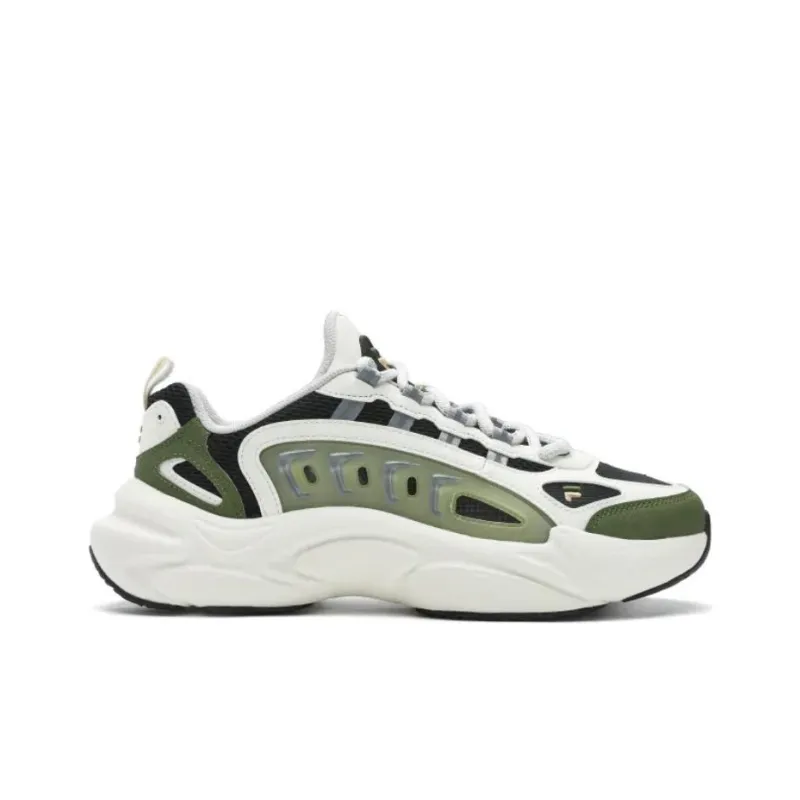 FILA FUSION SKY TRAIL DX Fishbone Head Chunky Sneakers Men Low Top White Green Black Gray-1