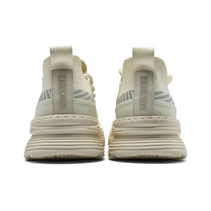 HLA Fashion Breathable Mesh Flyknit Comfortable Versatile Height Increasing Casual Shoes Men's-10