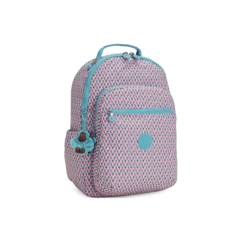Kipling Recycled Polyester Backpack Large Size Women's Pink-1