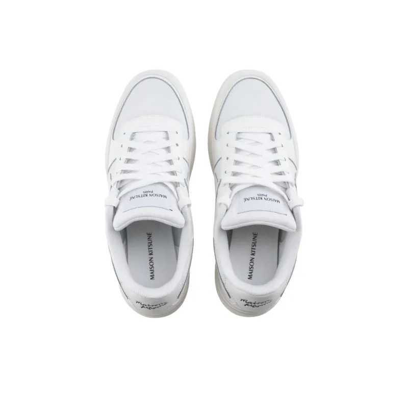 Maison Kitsune Chiru Trainers Low Top Skateboard Shoes Women's White-4