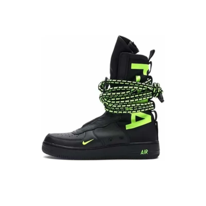 Nike Sf Air Force 1 High Black Volt-0