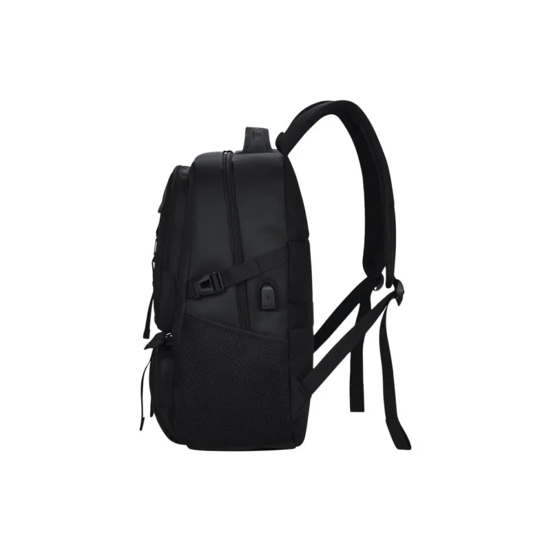 SEPTWOLVES Oxford Backpack Double Shoulder Laptop Bag Regular Men's Black-3