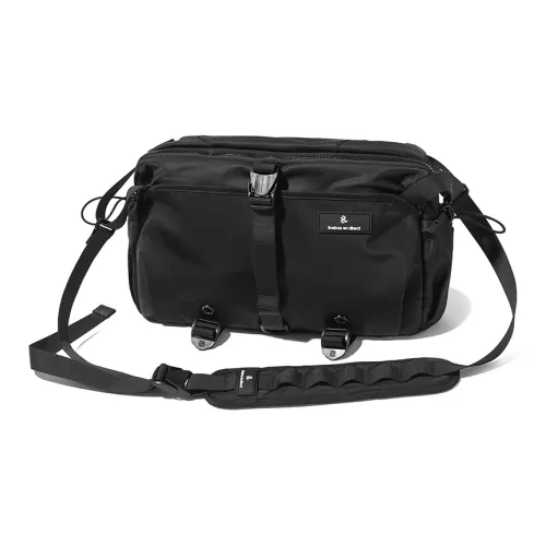 LIVEBOX EN DIRECT Nylon Camera Bag, Shoulder Bag, Crossbody Bag Regular Men's Black