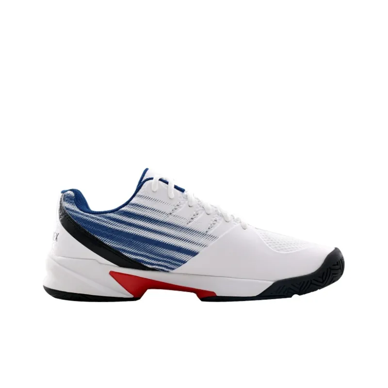 YONEX Balanced Support, Breathable, Lightweight, Impact Resistant Low Top Tennis Shoes Men's White Dark Blue-1