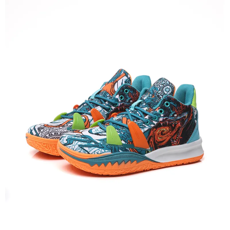 BURCOME Anti Slip Wear Resistant Breathable Moisture Wicking Mid Top Basketball Shoes Unisex-14