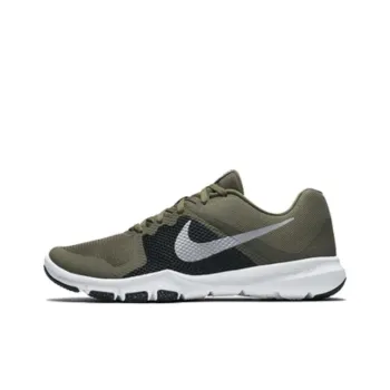 Nike Flex Control Cushioning Wear Resistant Low Top Training Shoes Men's Black Gray