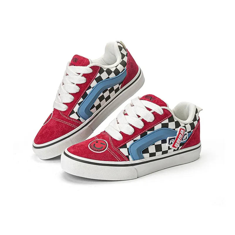 MINISO Skateboard Shoes Unisex Classic Red Blue-3