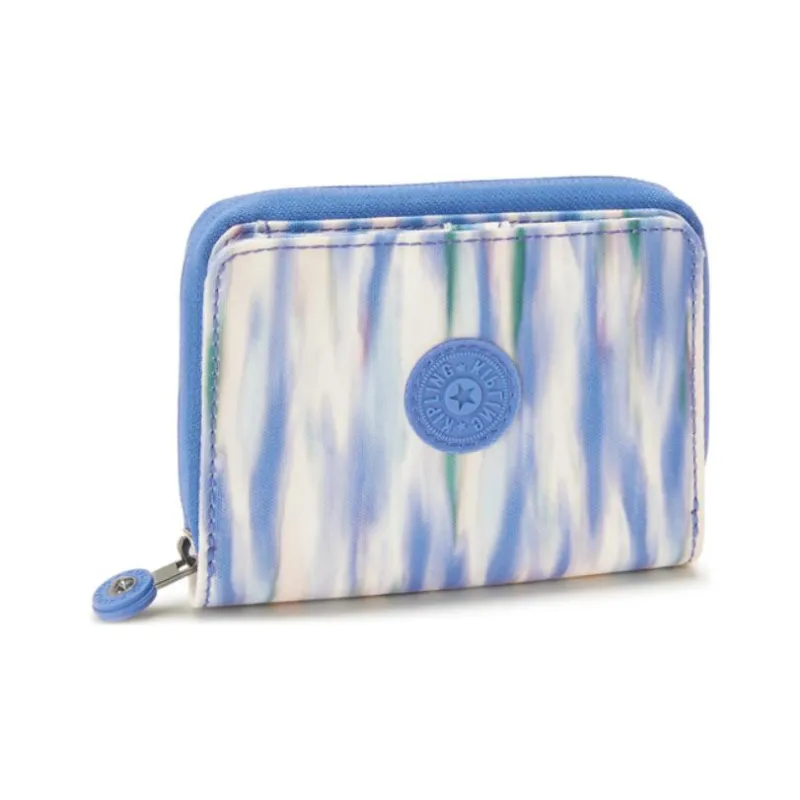 Kipling Recycled Polyester Wallet Medium Size Women's Light Blue-1