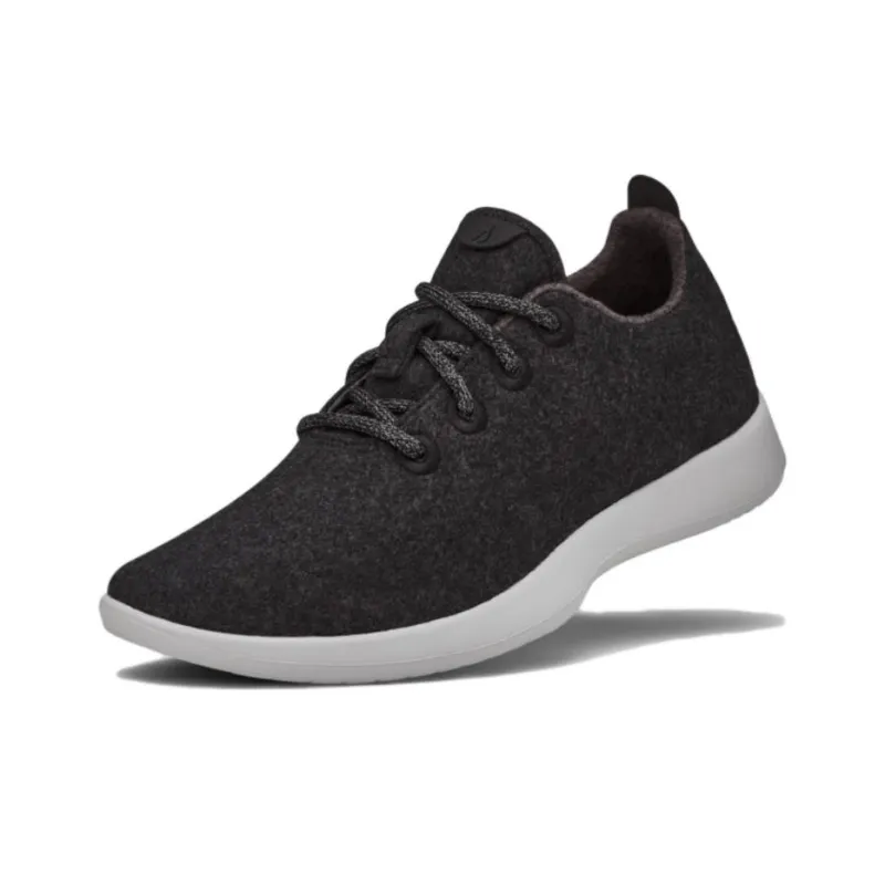 Allbirds Wool Runner Slip-Resistant Low-Top Sports Casual Shoes Women's Premium Black-1