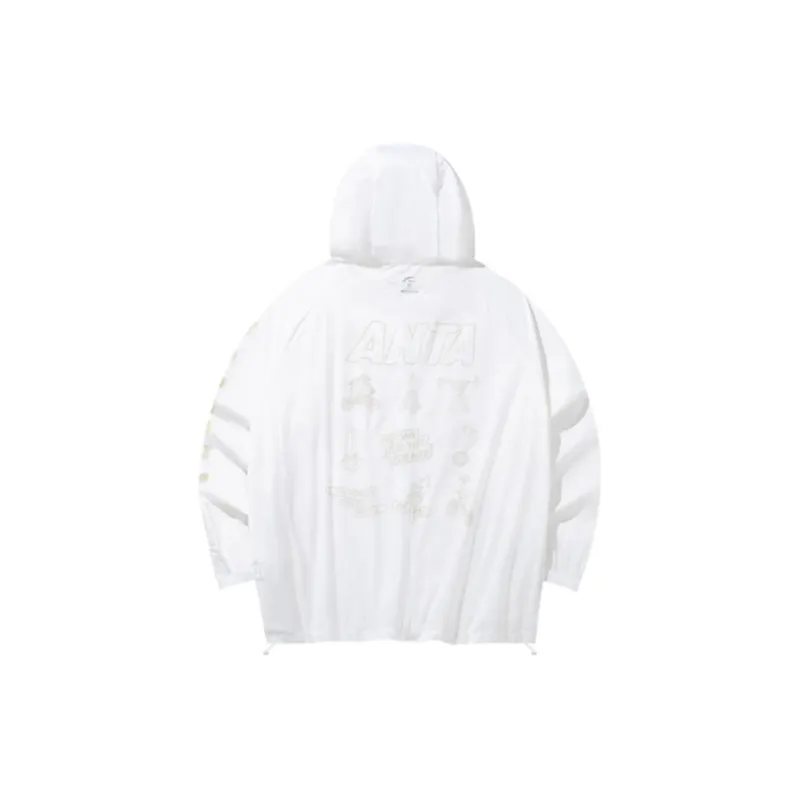 Anta x CHAHUA LIANMINGKUAN Life Collection Sun Protection Clothing Unisex Snowflake White-1