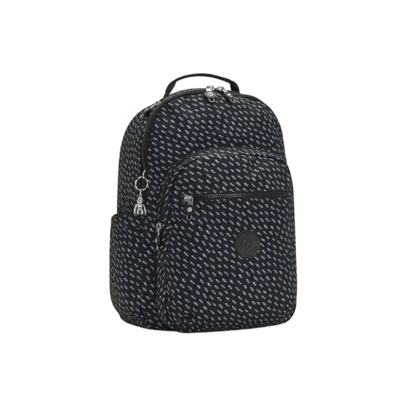 Kipling Recycled Polyester Backpack Large Size Women's Black Blue-2