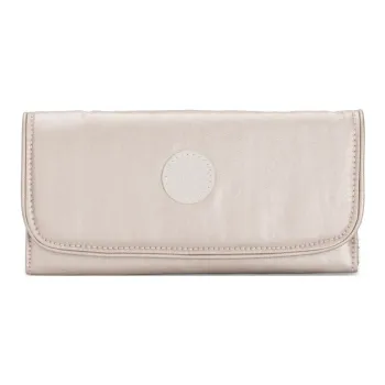 Kipling Polyamide Wallet Large Size Women's Metallic Finish