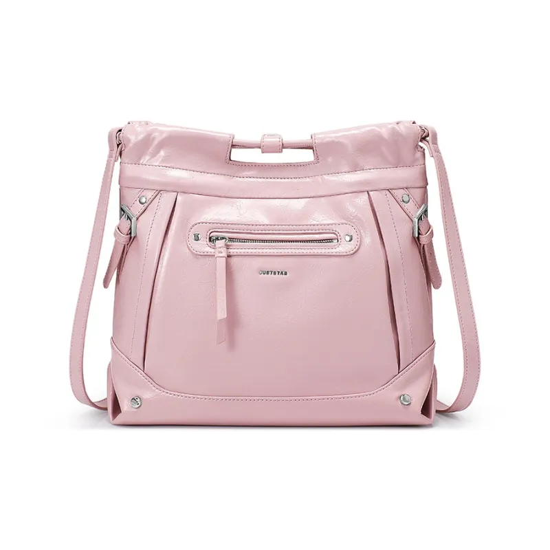 JUST STAR Waxed Leather Backpacks Medium Size Women's Multicolor-9