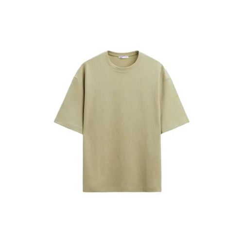 ZARA T-Shirts Men Sage Green