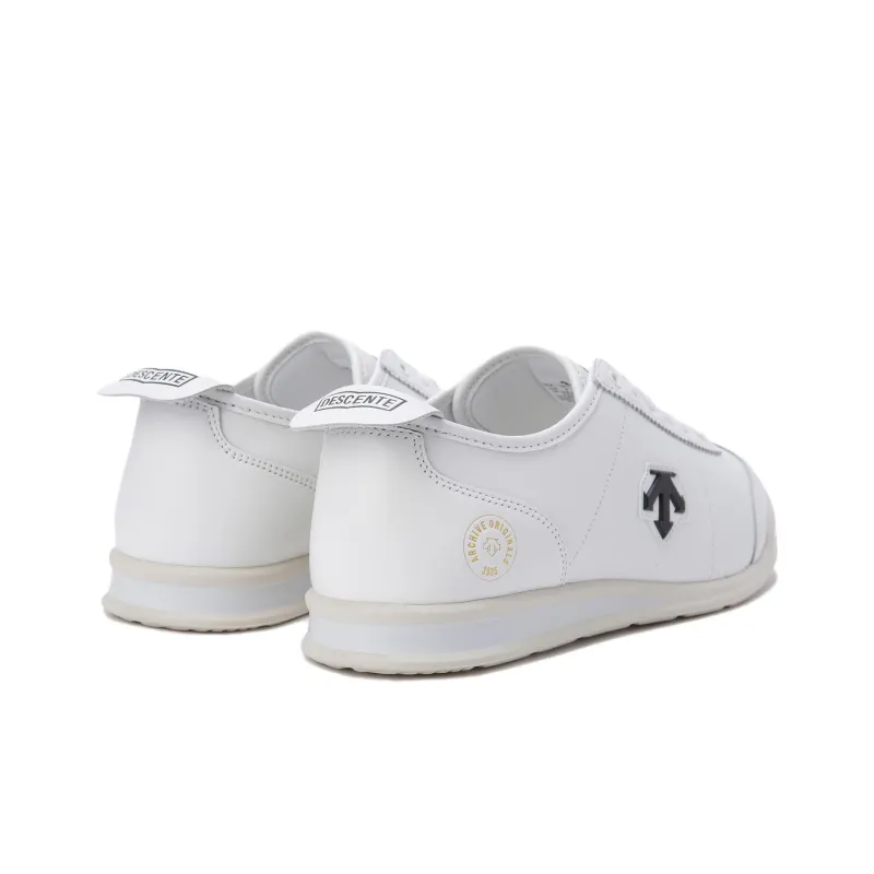 DESCENTE Cushioning, Wear Resistant Low Top Running Shoes Unisex White Gray-2