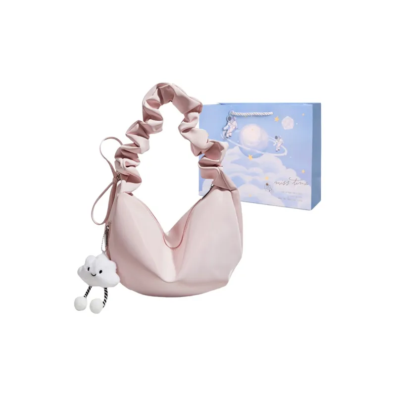 Duoluplo Doron Paul PU Shoulder Bag Women's Ecru, Pink, Blue, Silver-4