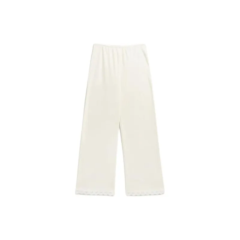 ZARA Pajama Pants Women's White-0