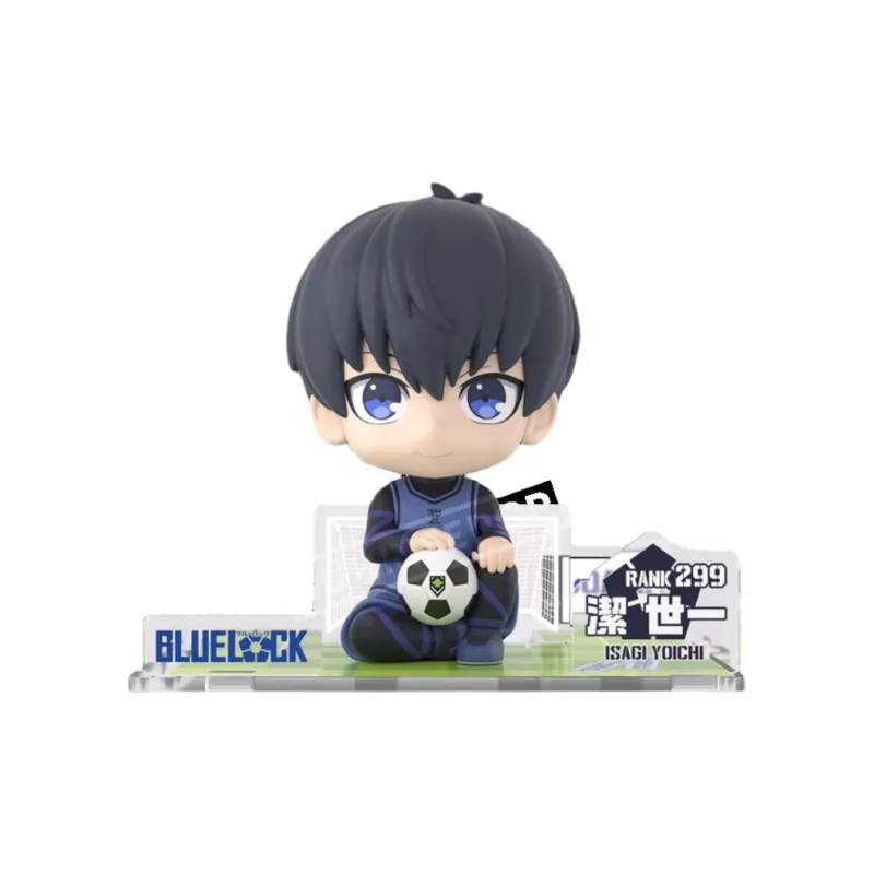 SUNRISEPOP Blue Lock Yoichi Isagi Kaito Sitting Posture Doll Chibi Figures 12.3cm-2